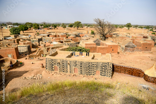 Village of Tiebele in rural Burkina Faso