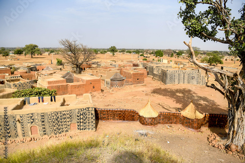 Village of Tiebele in rural Burkina Faso