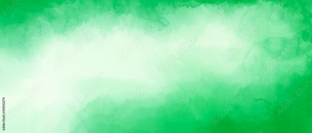 Abstract light green watercolor background with space for text or image