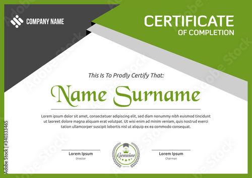 modern certificate template design for corporate companies and all types business and other sectors