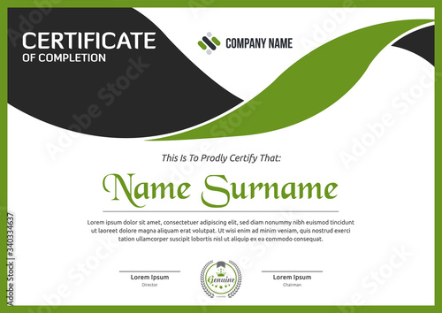 designer modern certificate for corporate companies and all types business and other sectors