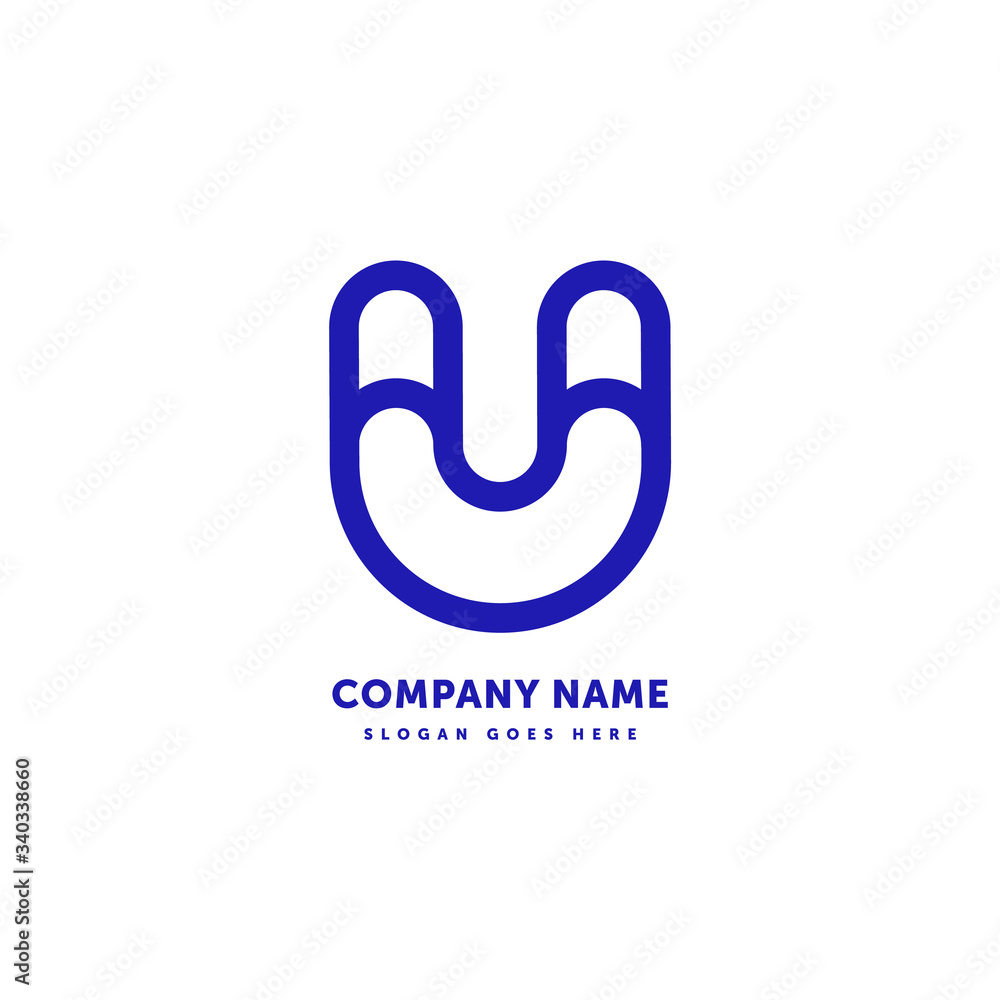 U Letter Vector Logo. Abstract icon mark design template. Creative logotype concept element sign shape. U Letter Vector Logo. Abstract icon mark design template. Creative logotype concept element sign shape.