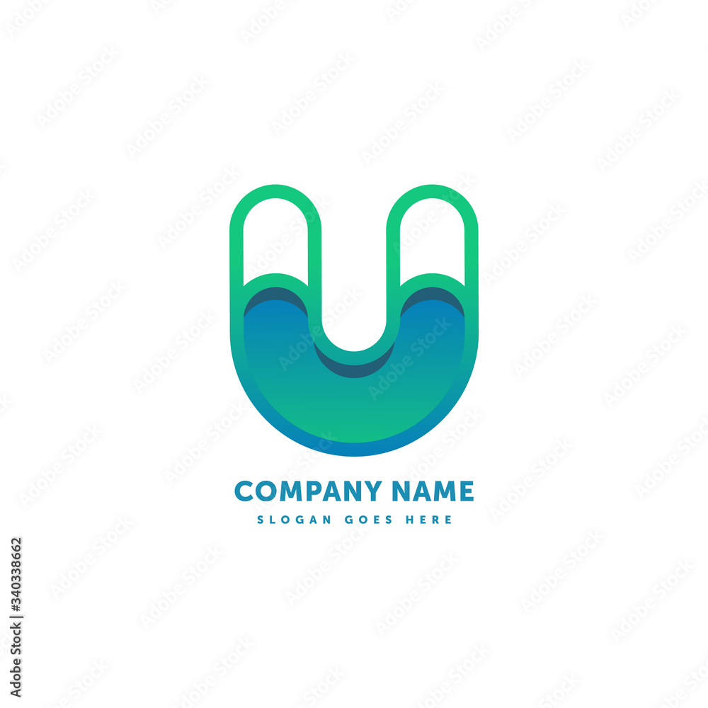 U Letter Vector Logo. Abstract icon mark design template. Creative logotype concept element sign shape. U Letter Vector Logo. Abstract icon mark design template. Creative logotype concept element sign shape.