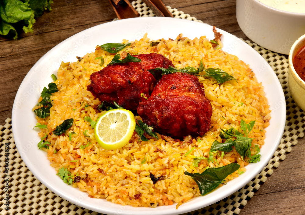 fried rice with chicken fried rice with chicken