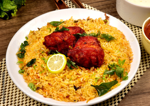 fried rice with chicken