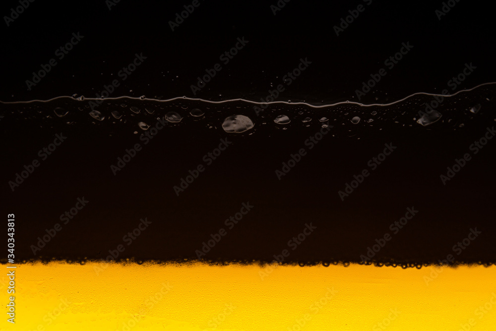 Background beer with foam and bubbles,Beer Alcohol, Frothy Drink
