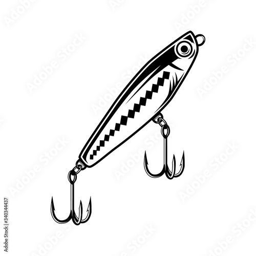 Fishing lure vintage concept