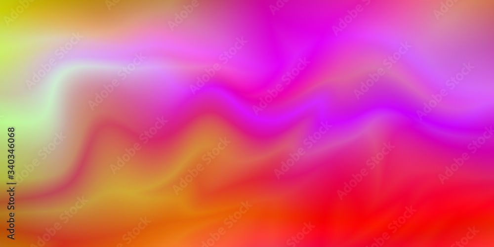 Fototapeta premium hot curvy saturated color waves