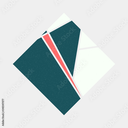 Free Download Mondrian style art colorful logo design illustration - GFXLoad