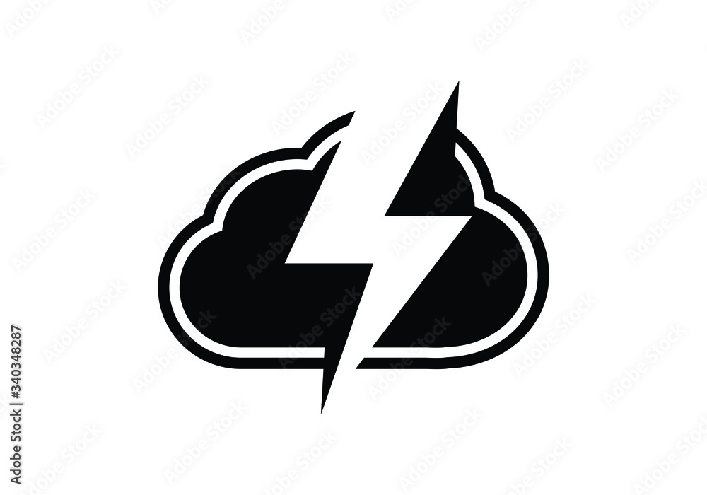 Creative cloud logo with for your corporate designs. Modern isolated vector icon. Creative cloud logo with for your corporate designs. Modern isolated vector icon.