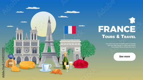 France Travel Poster