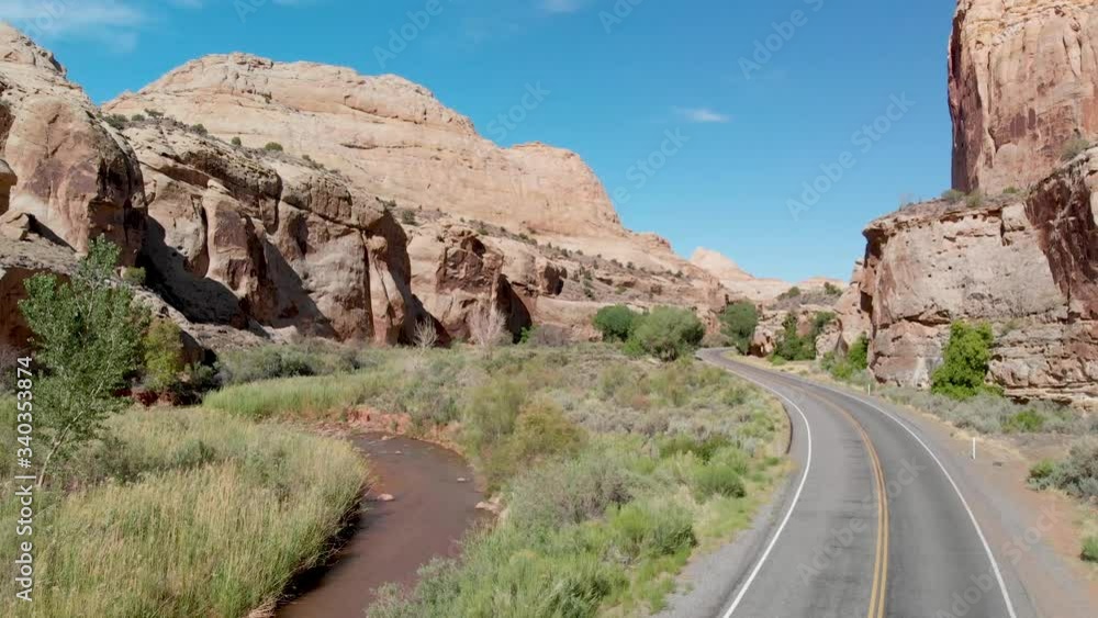 Scenic drive in beautiful national park. Scenic drive in beautiful national park.