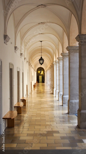 Empty Corridor At Building