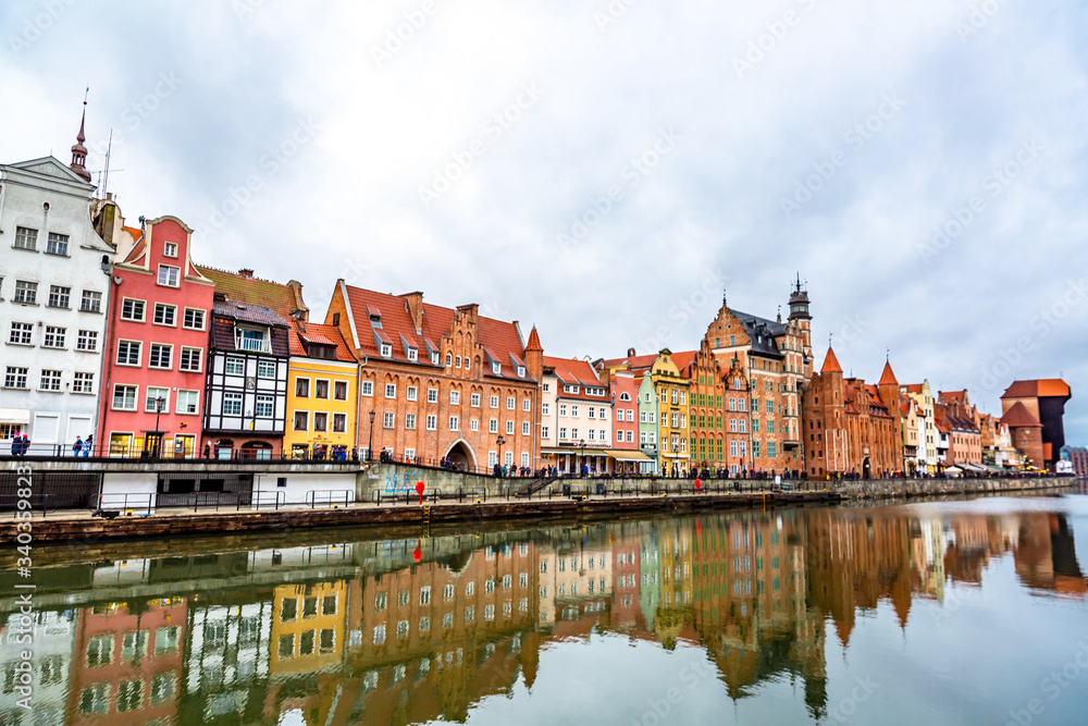 Obraz premium Cityscape of Gdansk in Poland
