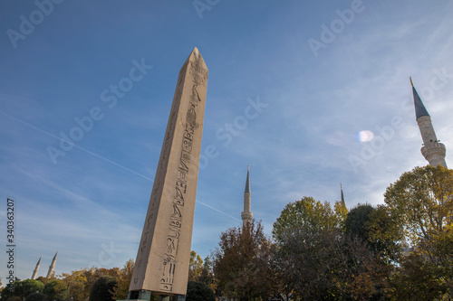 The Egyptian Obelisk and the Serpent Column, Sultan Ahmet Square, Istanbul, Turkey 
 photo