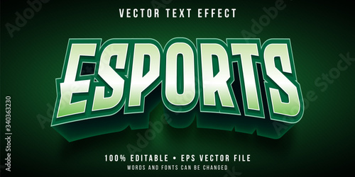 Editable text effect - e-sports team logo style