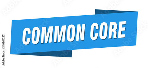 common core banner template. common core ribbon label sign