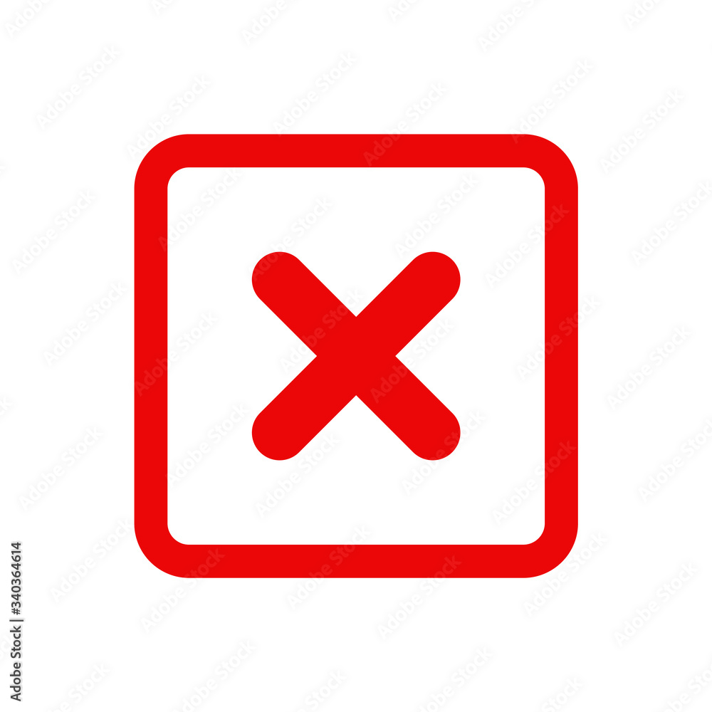 cross vector icon, false or wrong icon vector illustration cross vector icon, false or wrong icon vector illustration