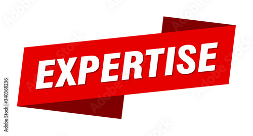 expertise banner template. expertise ribbon label sign