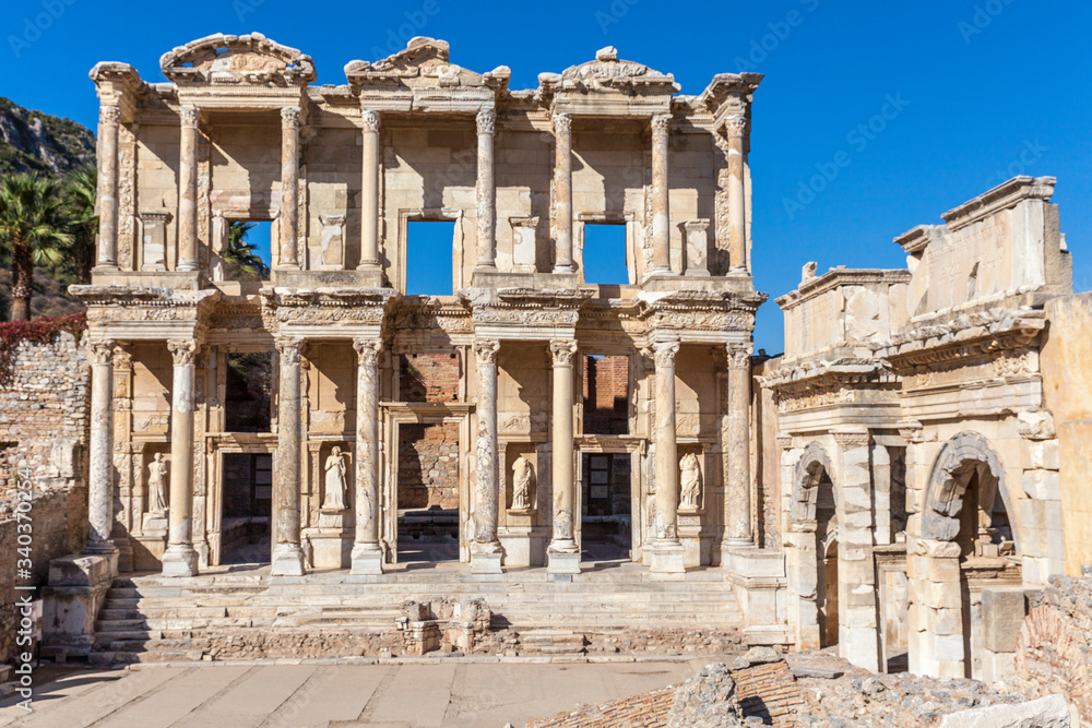  Library of Celsus in Ephesus Ancient City, Izmir, Turkey