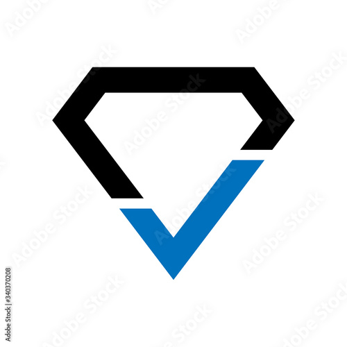 Free Download diamond icon vector logo template - GFXLoad