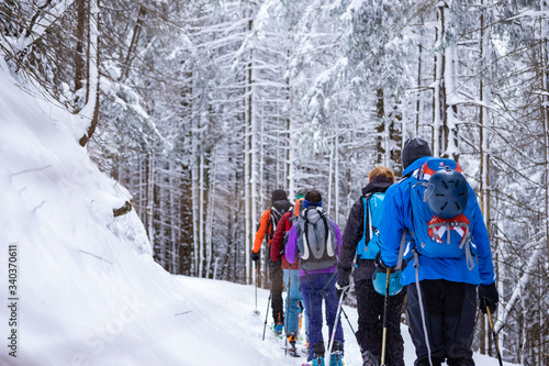 skitourers in Bavaria