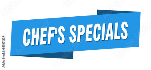chef's specials banner template. chef's specials ribbon label sign