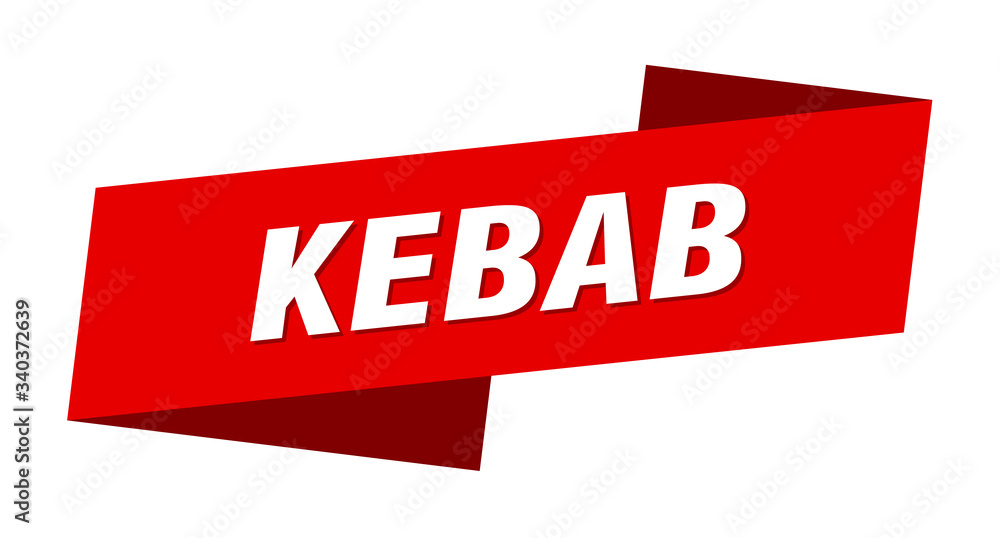kebab banner template. kebab ribbon label sign kebab banner template. kebab ribbon label sign