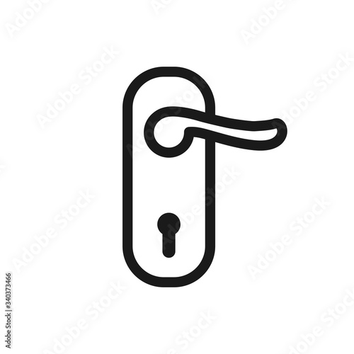 doorknob vector icon, door handle icon in trendy flat style