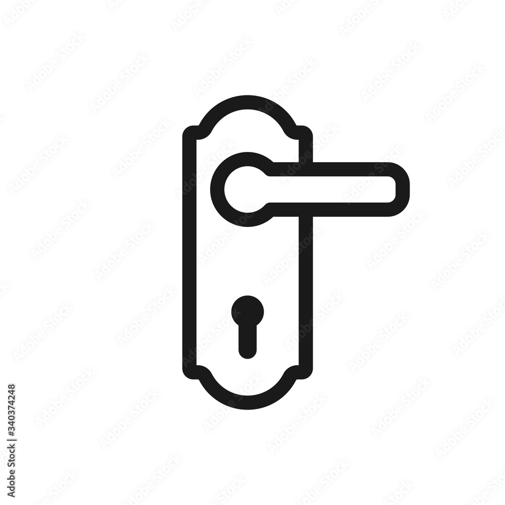 doorknob vector icon, door handle icon in trendy flat style doorknob vector icon, door handle icon in trendy flat style