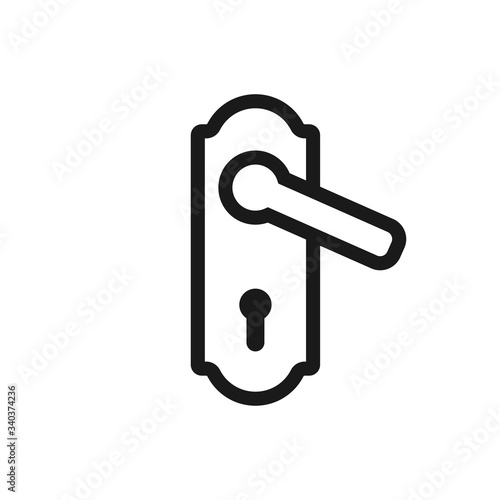 doorknob vector icon, door handle icon in trendy flat style