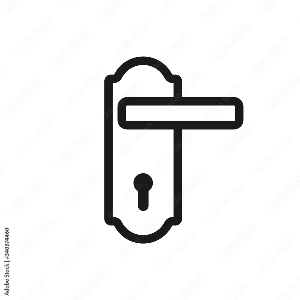 doorknob vector icon, door handle icon in trendy flat style doorknob vector icon, door handle icon in trendy flat style