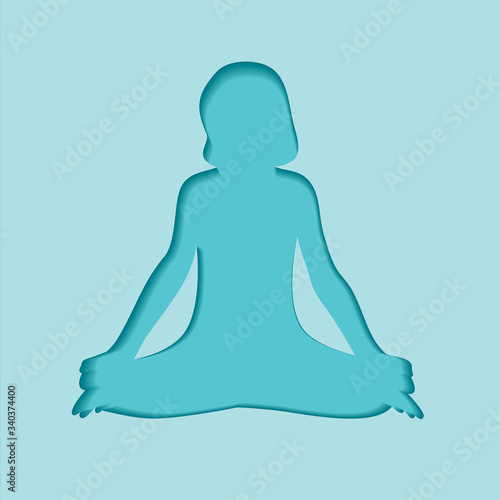 Vector Illustration of International Yoga Day - 21 June