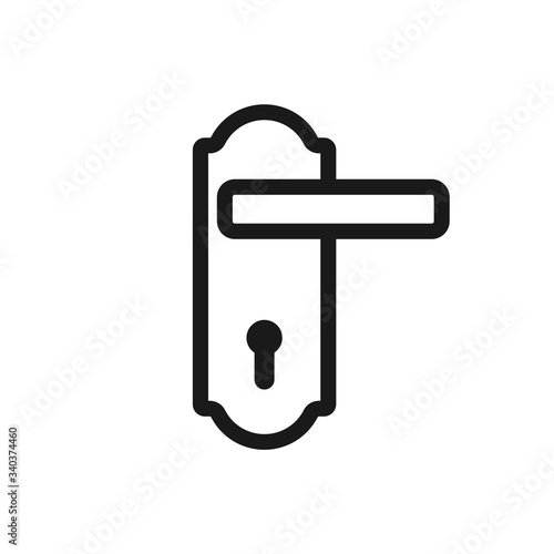 doorknob vector icon, door handle icon in trendy flat style
