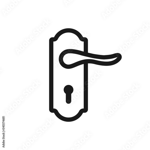 doorknob vector icon, door handle icon in trendy flat style