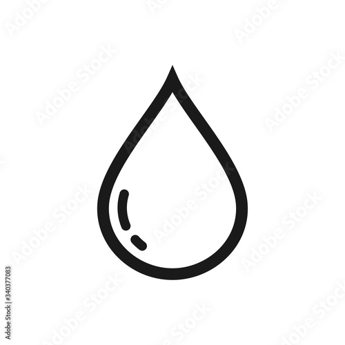 drop icon, water drop icon in trendy flat design