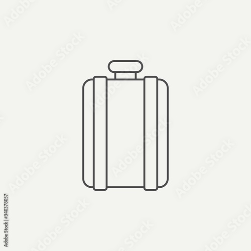 Water canteen vector icon sign symbol