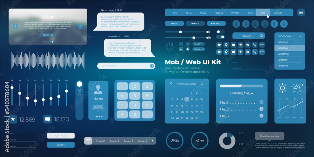 Vector UI kit web template different UX, GUI screens and flat icons for mobile apps, responsive website including. Vector UI kit web template different UX, GUI screens and flat icons for mobile apps, responsive website including.