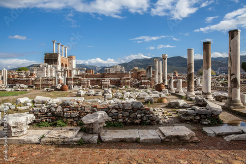 Saint jean church ruins in the ancient city of Ephesus in Turkey's Izmir city.