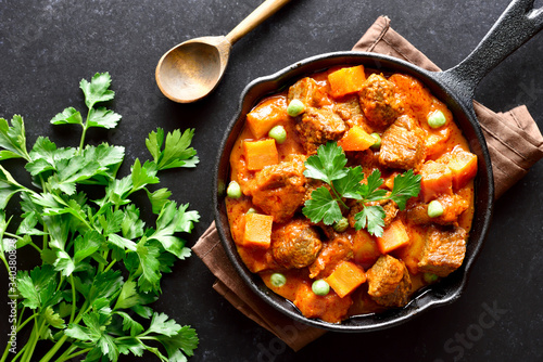 Beef stew with potatoes and carrots