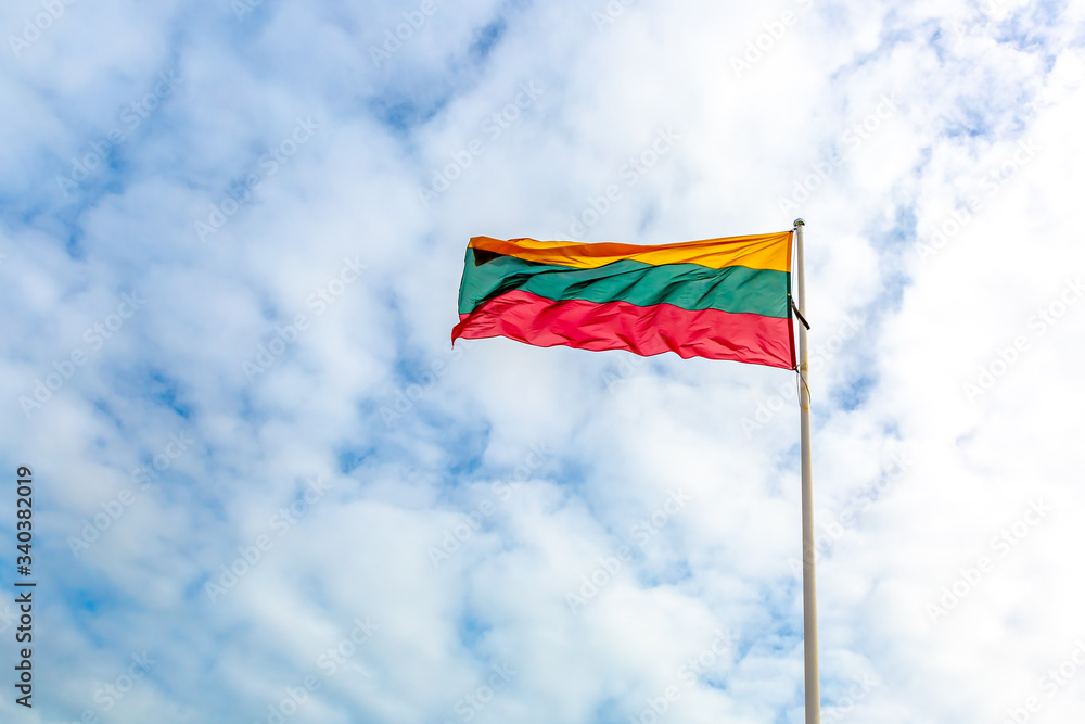 Lithuanian flag waving Lithuanian flag waving