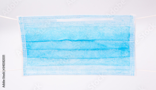 Medical mask isolated on white background,Face mask protection against pollution, virus, flu and coronavirus. Health care and surgical concept.