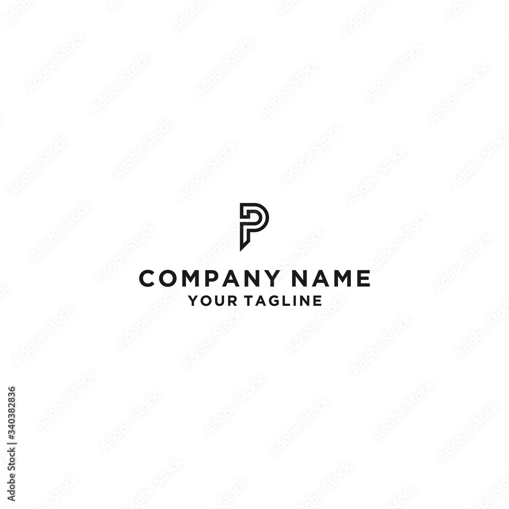 P letter logo icon illustration vector design P letter logo icon illustration vector design
