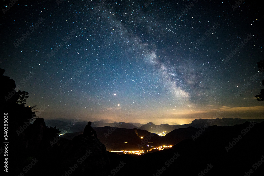 milky way during eclipse in Bavaria milky way during eclipse in Bavaria