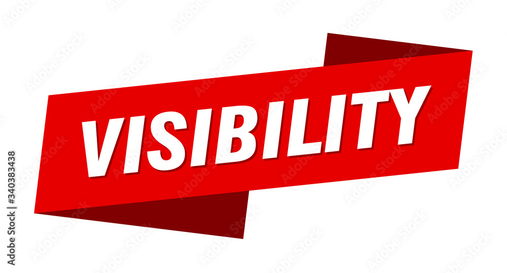 visibility banner template. visibility ribbon label sign visibility banner template. visibility ribbon label sign