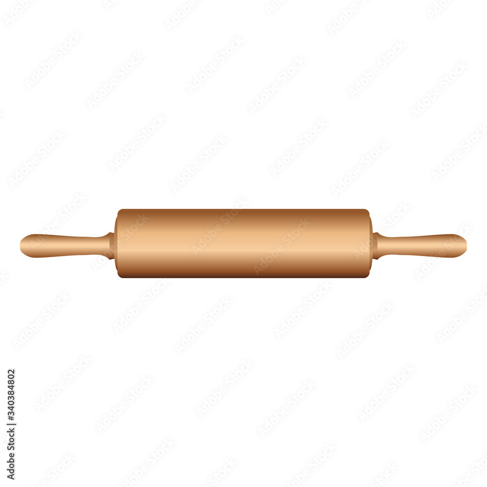 rolling pin isolated in color rolling pin isolated in color