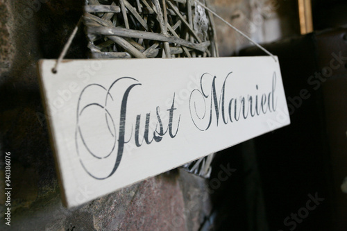 just married photo