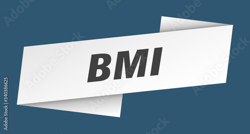 bmi banner template. bmi ribbon label sign