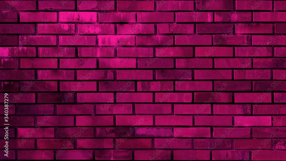 Rough empty brick wall texture background.