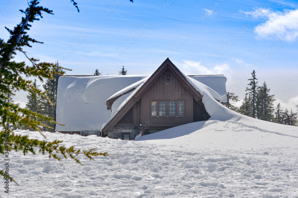 cabin in the snow cabin in the snow